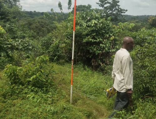 Measuring the plot of land for the land lease
